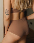 Figi Caramel High Waist Bawełna Organiczna