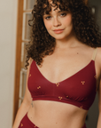 V Bra Mulberry Bawełna Organiczna