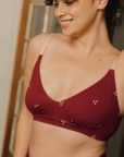 V Bra Mulberry Bawełna Organiczna