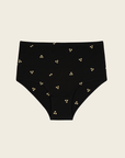 ORGANIC COTTON HIGH WAIST BRIEFS PETITE NOIR