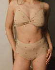 Figi Cherry High Waist Bawełna Organiczna